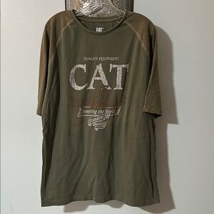 Olive Green CAT T-Shirt